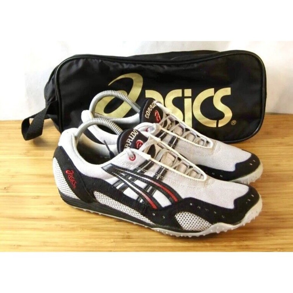 Asics Womens Size 10 Black Gray Corrido Spikeless Track Athletic Shoes GN209
